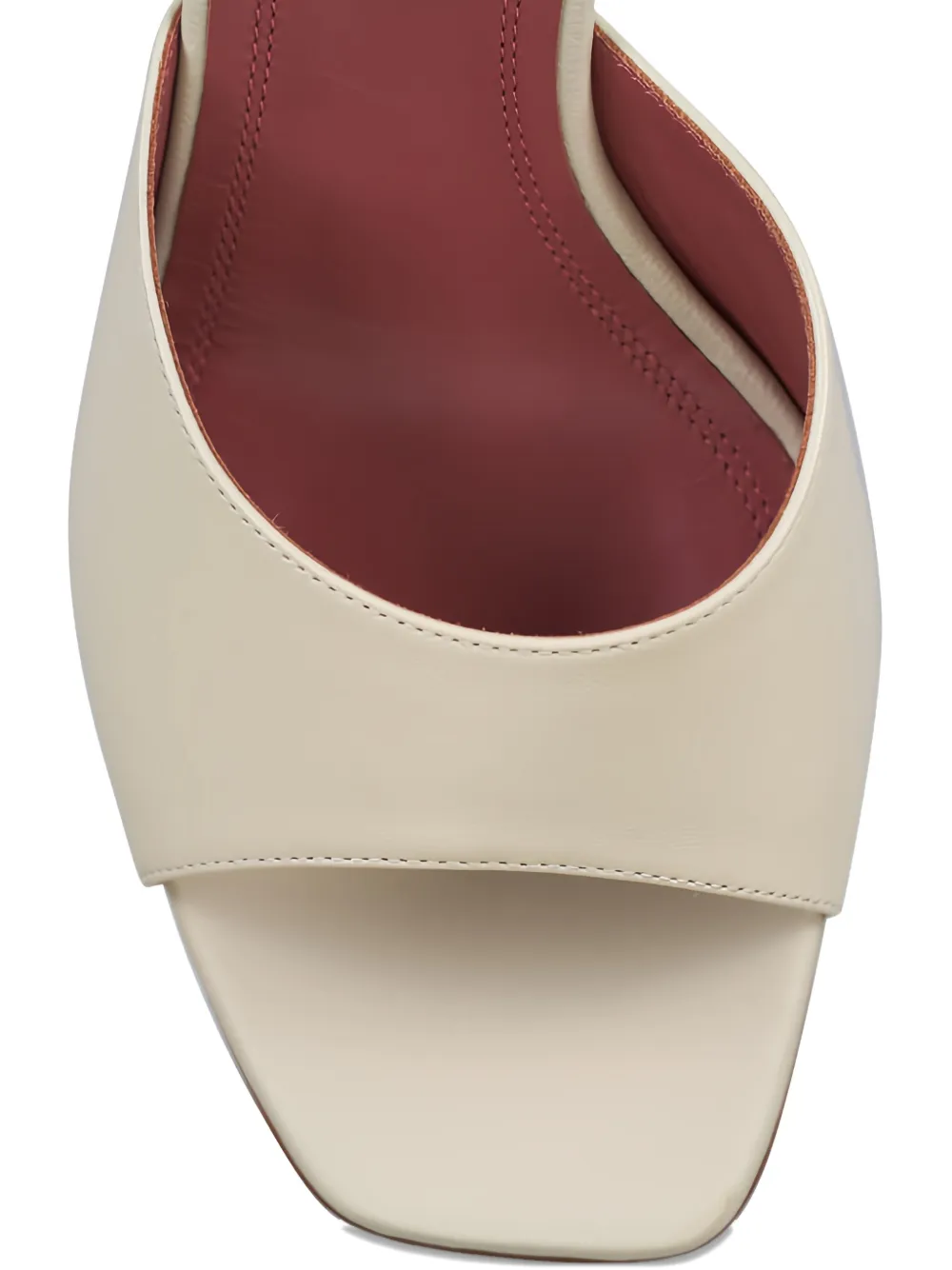 Amina Muaddi Lupita heeled sandals Beige