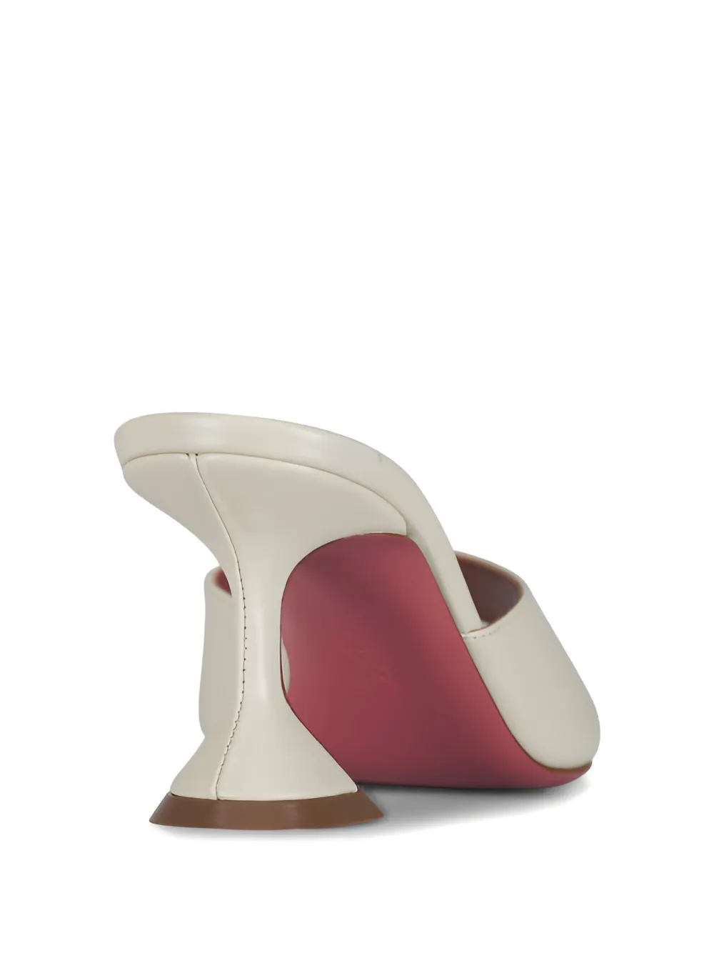 Amina Muaddi Lupita heeled sandals Beige