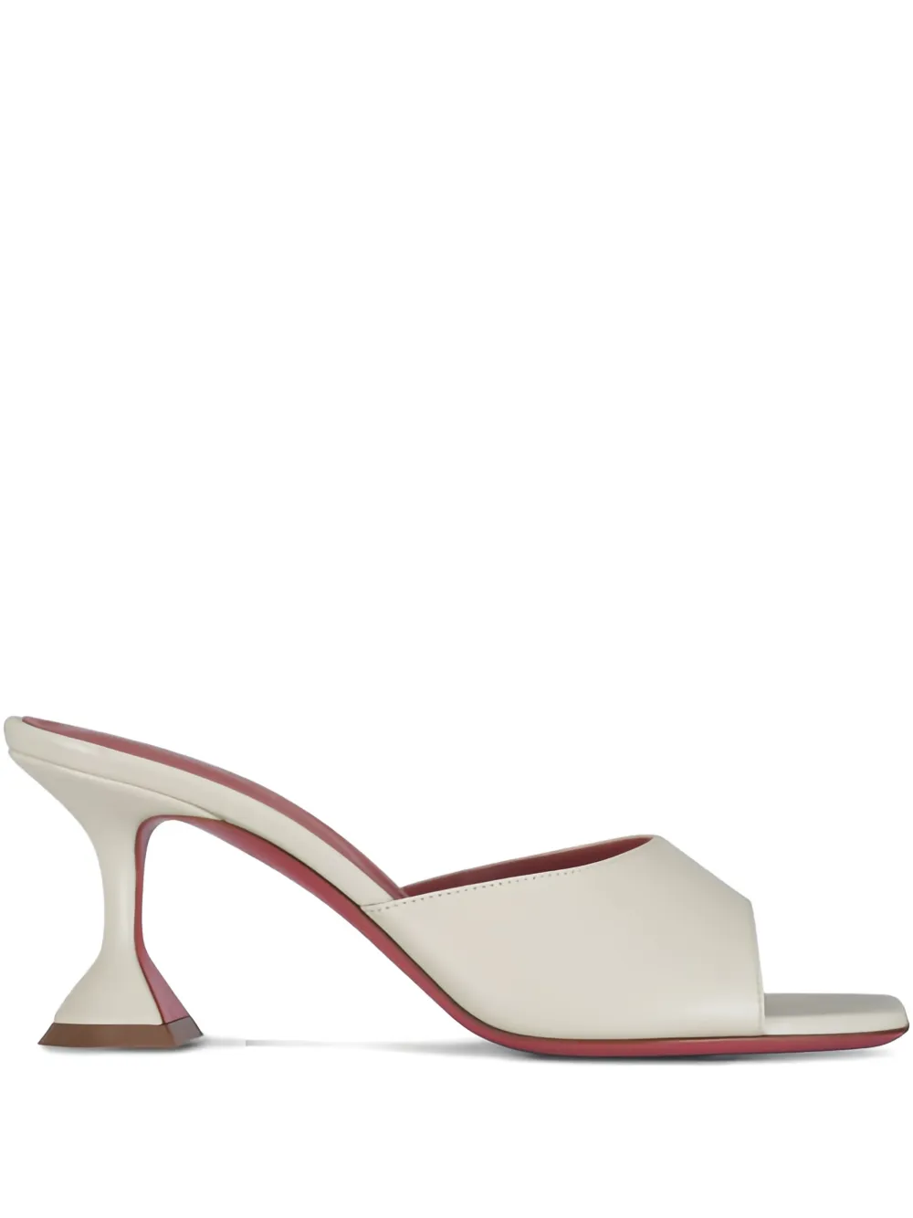 Amina Muaddi Lupita heeled sandals Beige