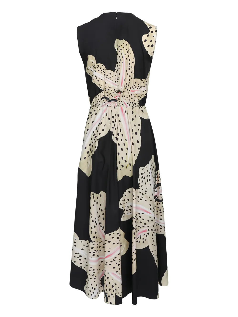 Giambattista Valli Midi-jurk met bloemenprint - Zwart