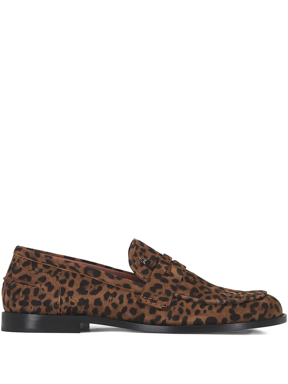 Amina Muaddi Tilda leopard-pattern loafers - Braun