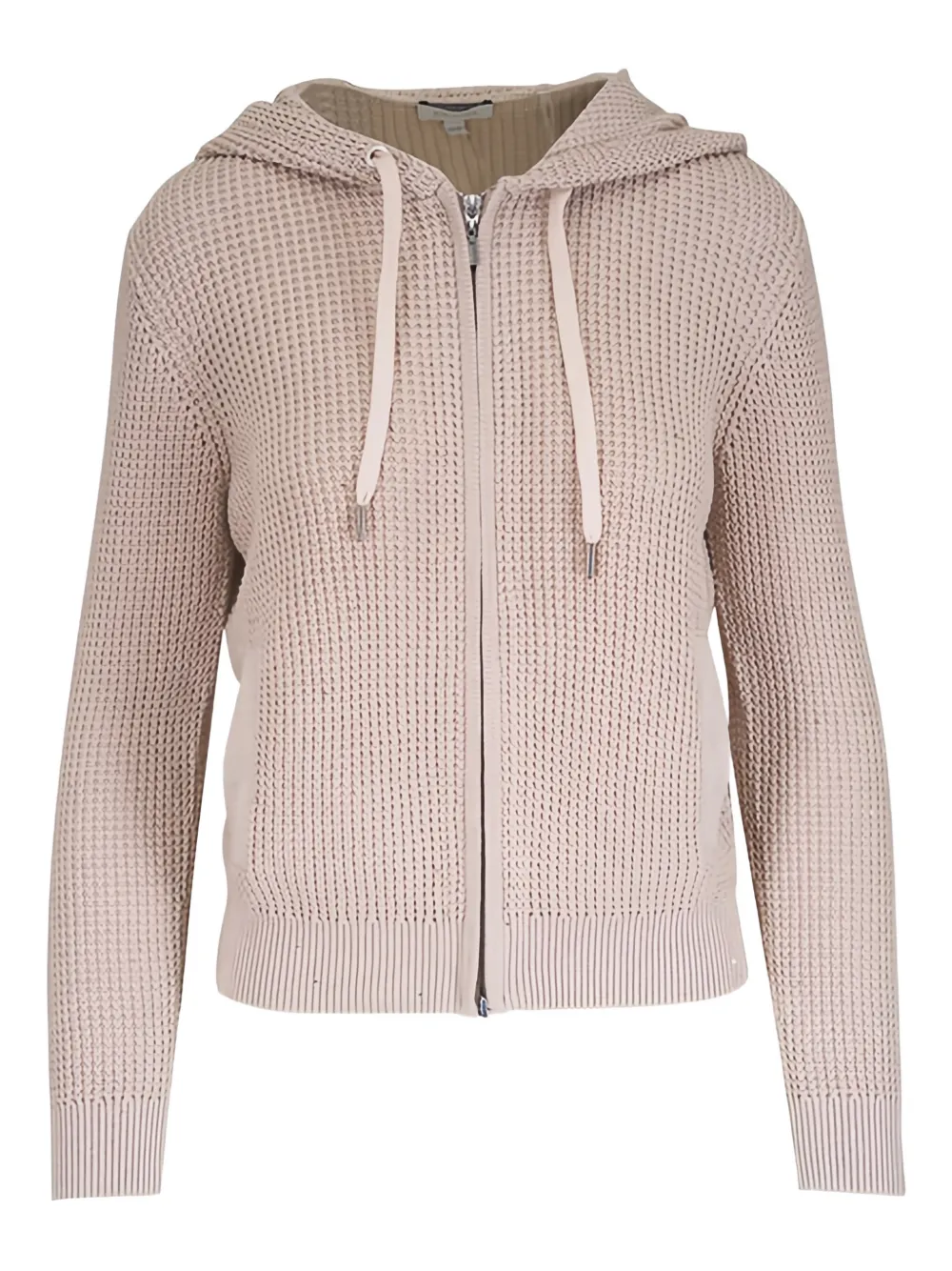 Kinross Cashmere zip-fastening hoodie - Nude