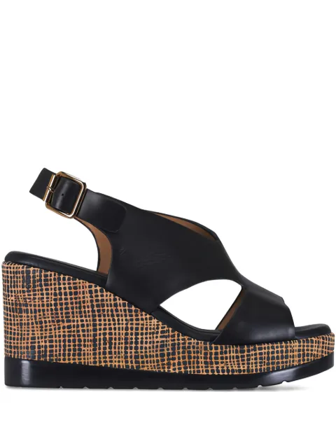 Ron White Dacota cut-out wedge espadrilles