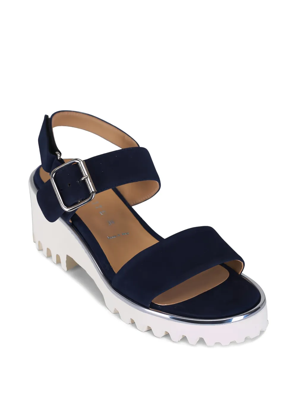 Ron White Elaria suède sandalen met gesp Blauw