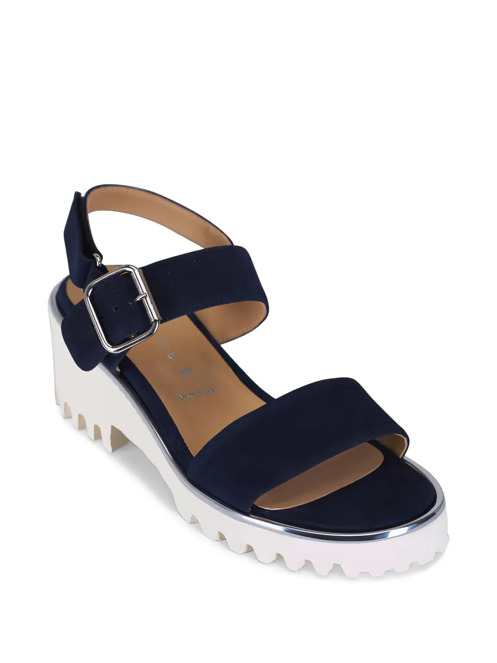Ron White Elaria suède sandalen met gesp Blauw