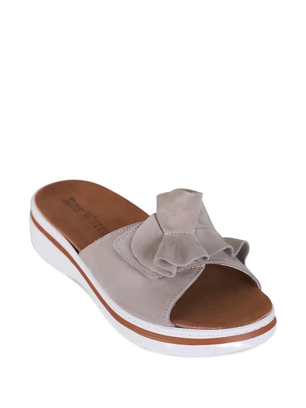 Ron White Frani suède sandalen met ruches Beige