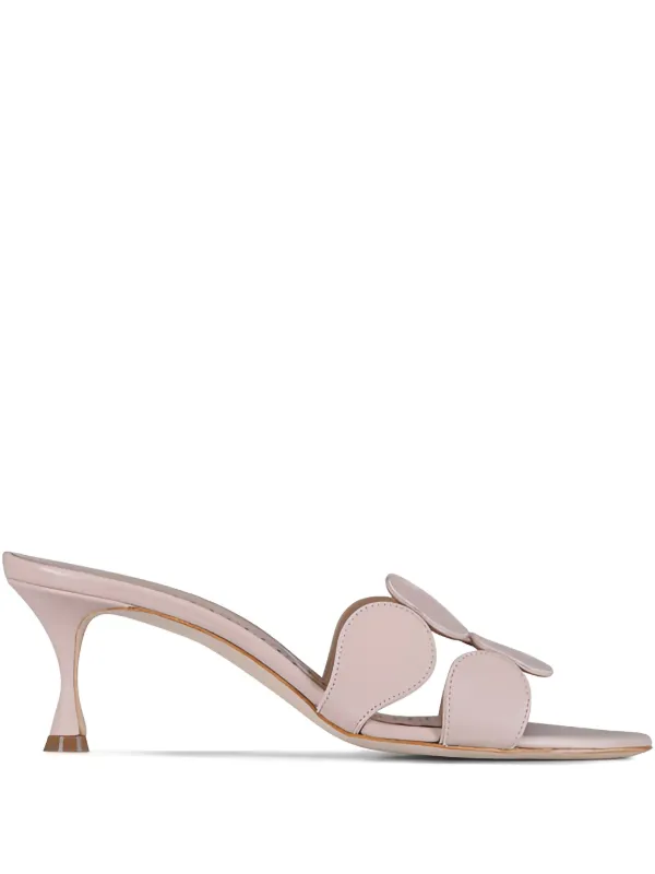 Manolo Blahnik Haribalmu レザーサンダル | ニュートラル | FARFETCH JP