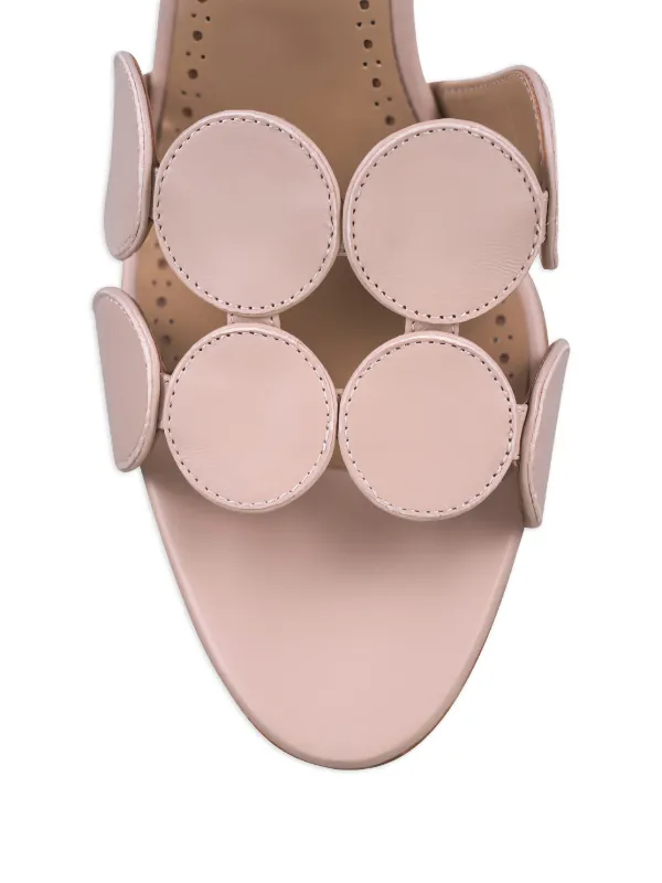 Manolo Blahnik Haribalmu レザーサンダル | ニュートラル | FARFETCH JP
