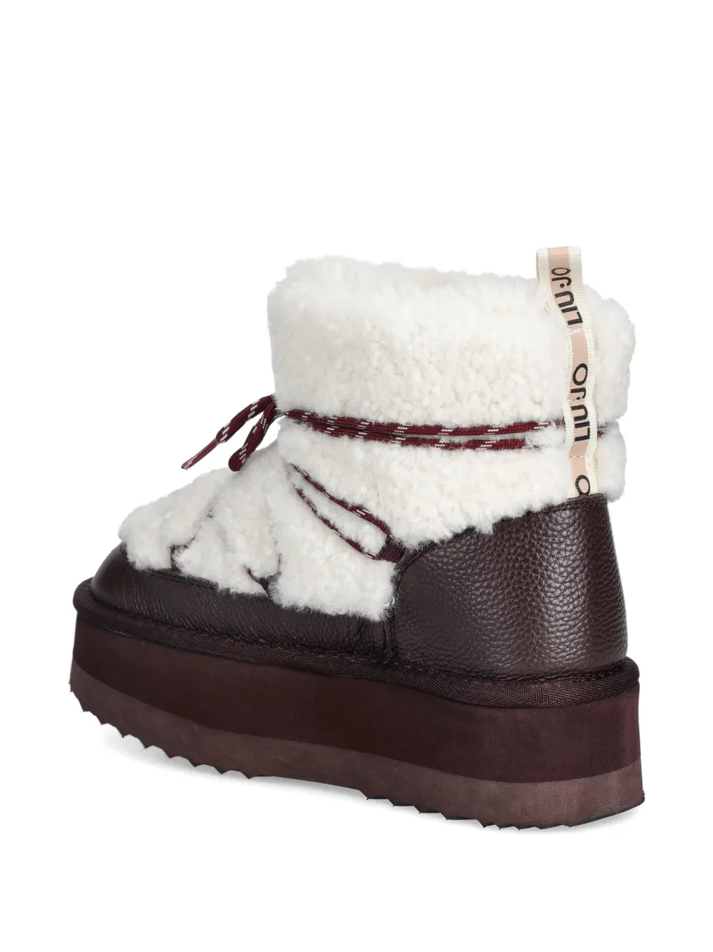 LIU JO Enkellaarzen met veters Wit