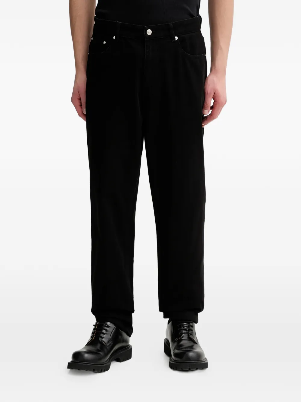 Les Deux back-patch jeans | svart | Image 1