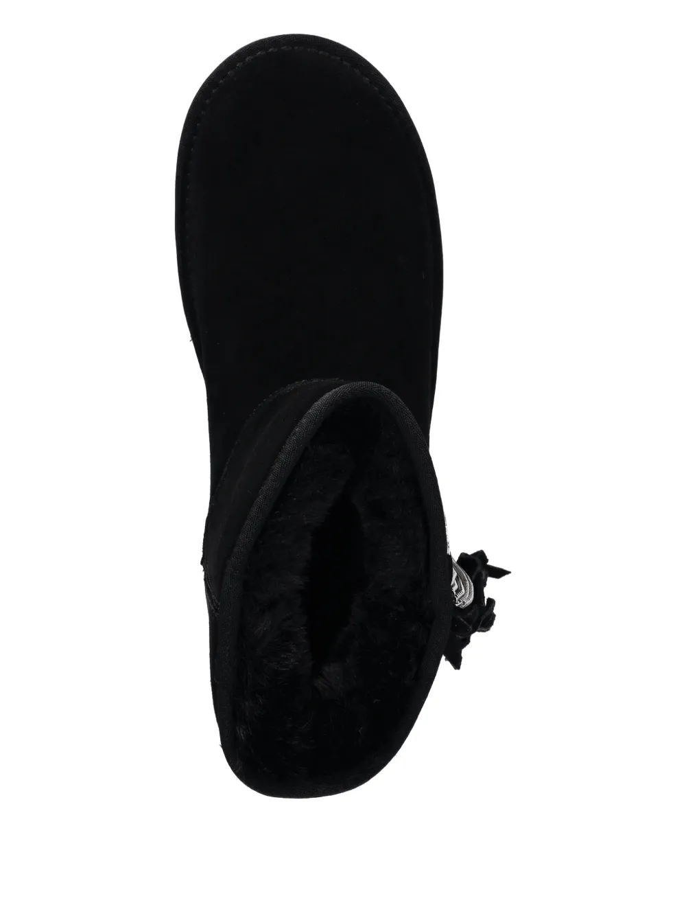 LIU JO Enkellaarzen met franje Zwart
