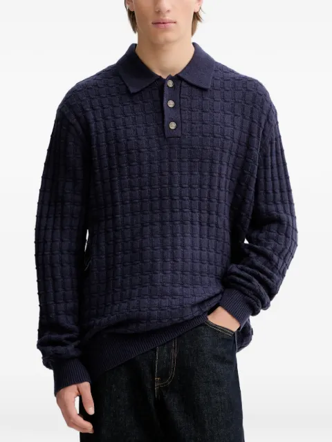 Les Deux Gustav polo-collar sweater