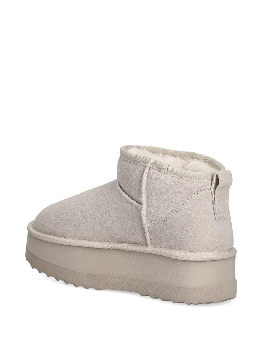 LIU JO Enkellaarzen met plateauzool Beige