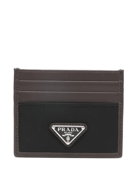 Prada logo-plaque card holder