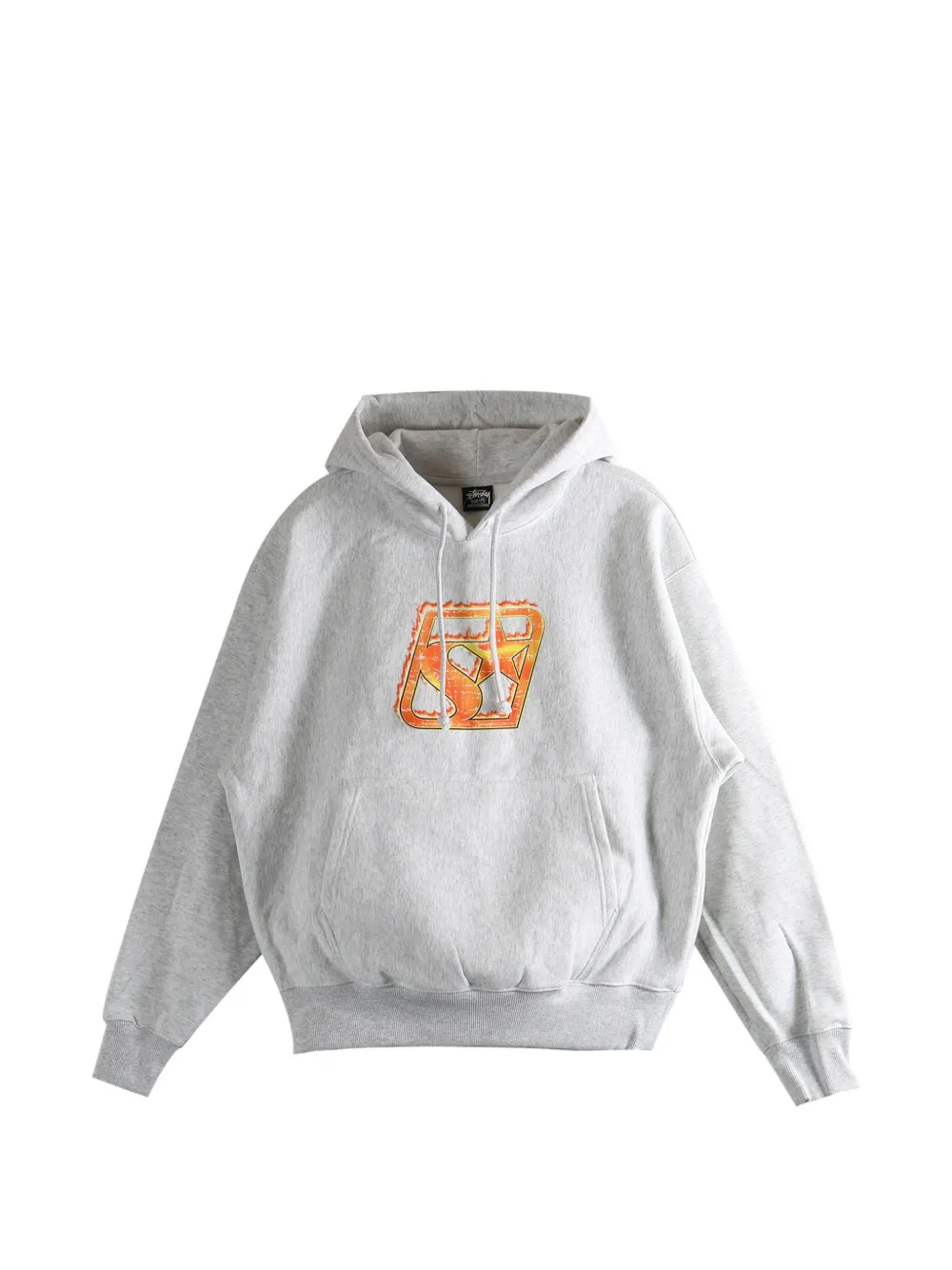 Stüssy graphic-print hoodie - Grigio