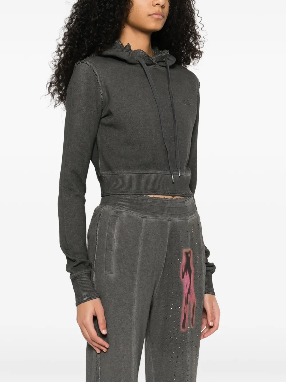  Diesel Sudadera F-slimmy Con Capucha - Gris 