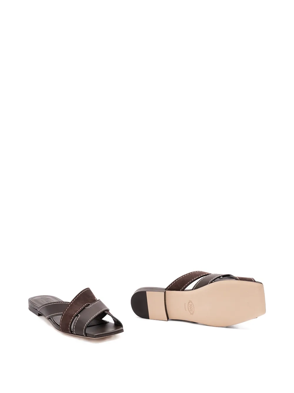 Tod's Sandalen met gekruiste bandjes Bruin