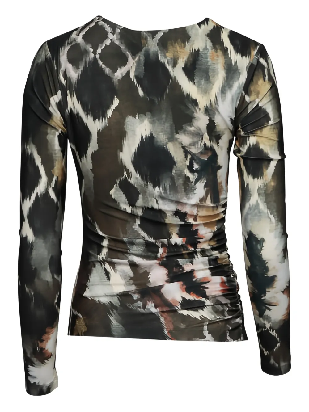 Maria Cher Fleetwood Curtis blouse met lange mouwen - Bruin