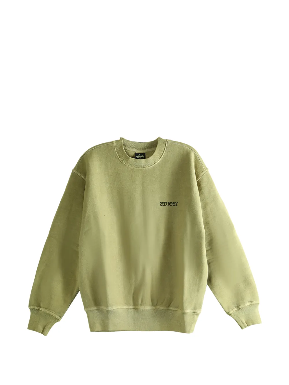 Stüssy logo-detail crew-neck sweatshirt - Verde