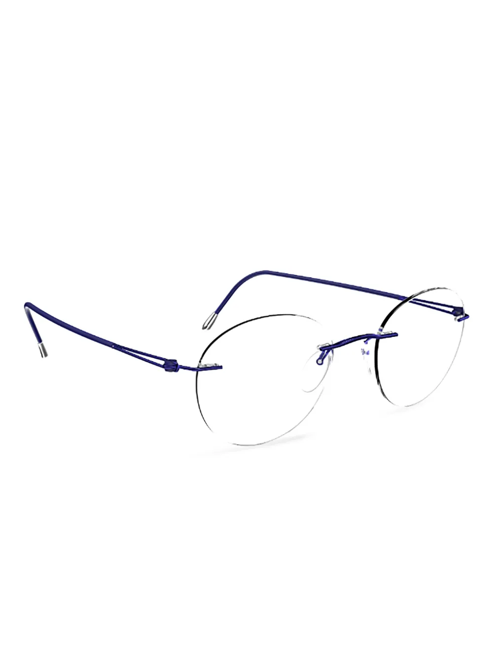 Silhouette round glasses | Blue | Image 1