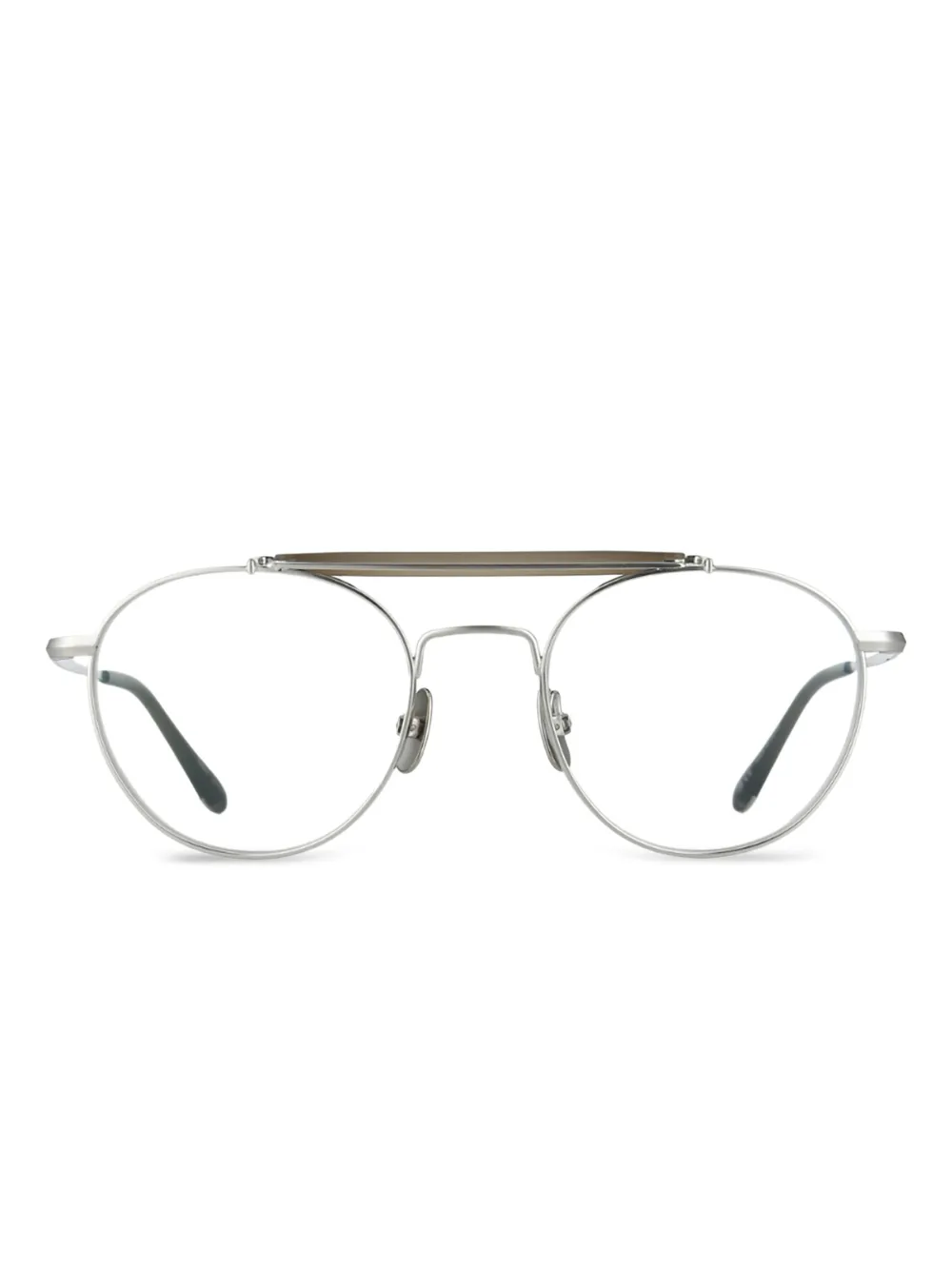 Yellows Plus round top bar travis glasses | Silber | Image 1