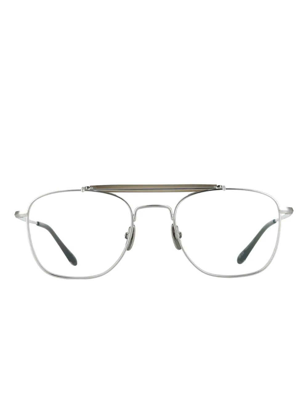 Yellows Plus browline tyrone glasses | plateado | Image 1
