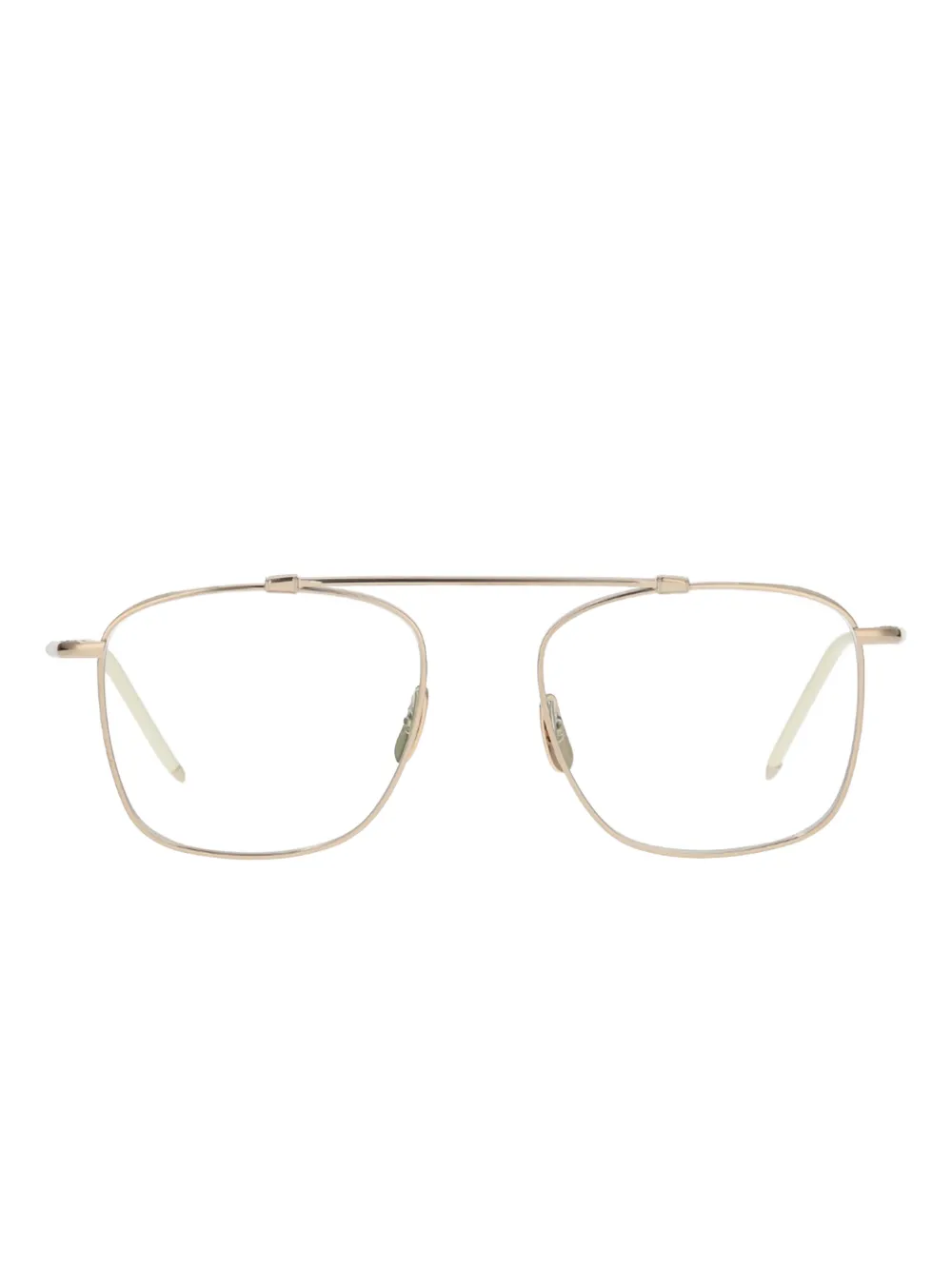 Yellows Plus Rick browline glasses | Gold | Image 1