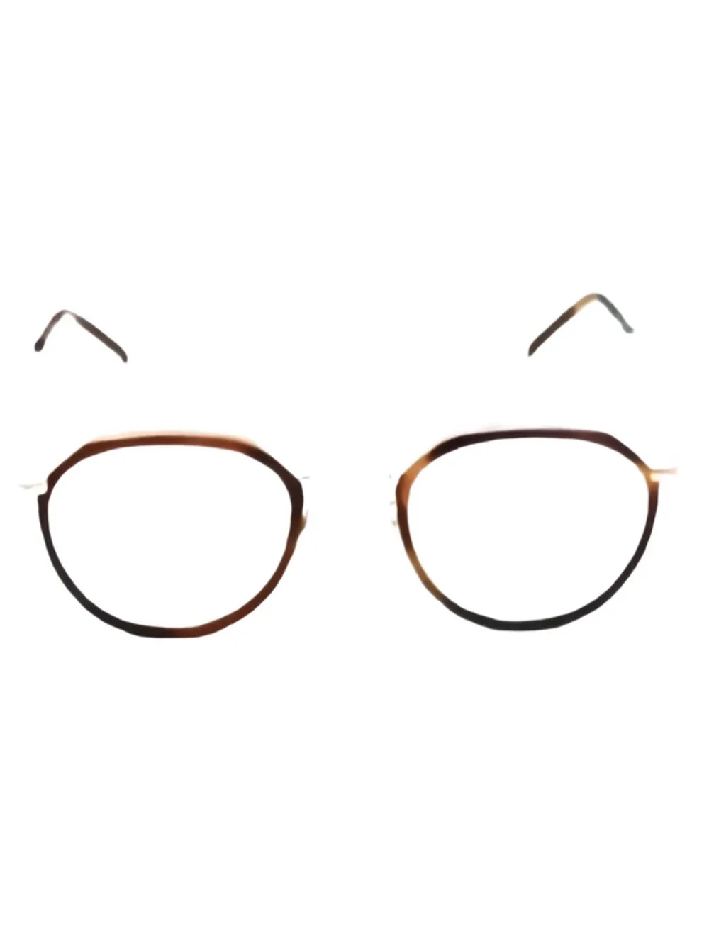 Yellows Plus Occhiali Oswald geometrici - Marrone