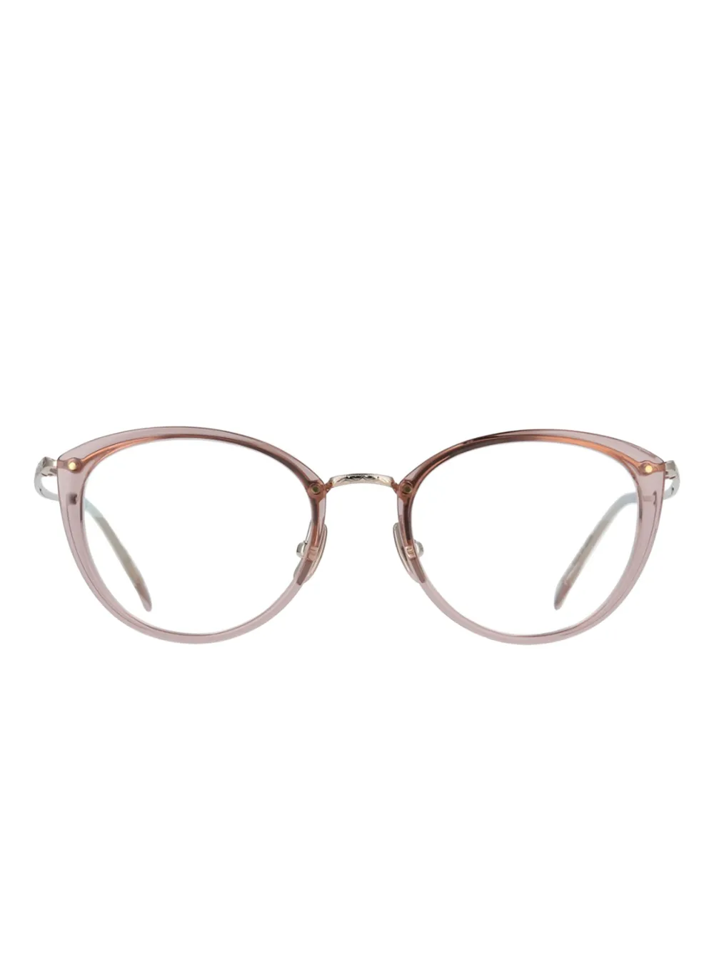 Yellows Plus Loraine round-frame glasses | Neutrals | Image 1