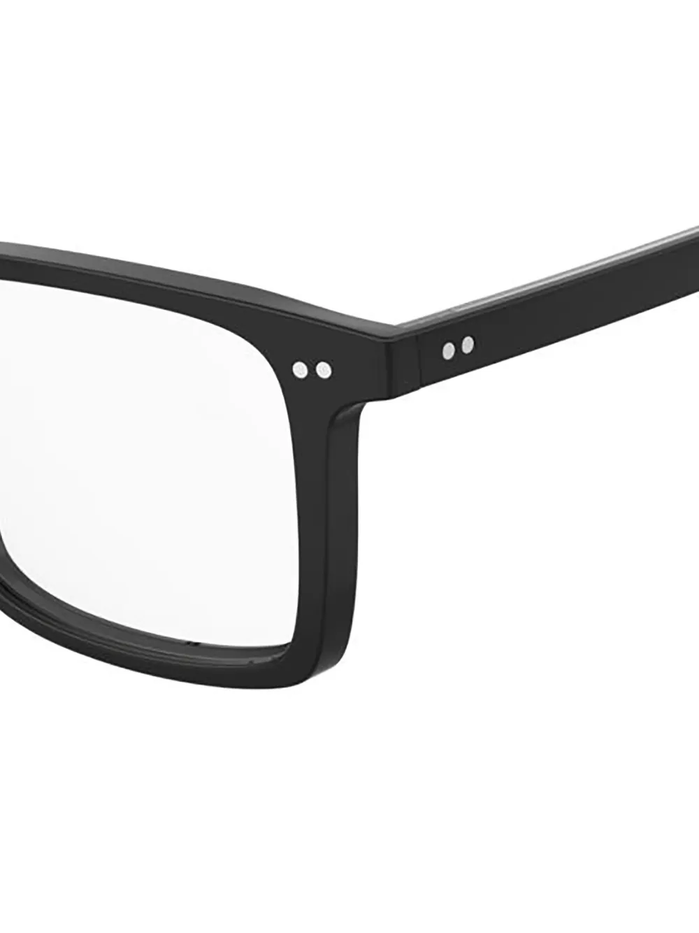  Pierre Cardin Eyewear Rectangle Glasses - Black 