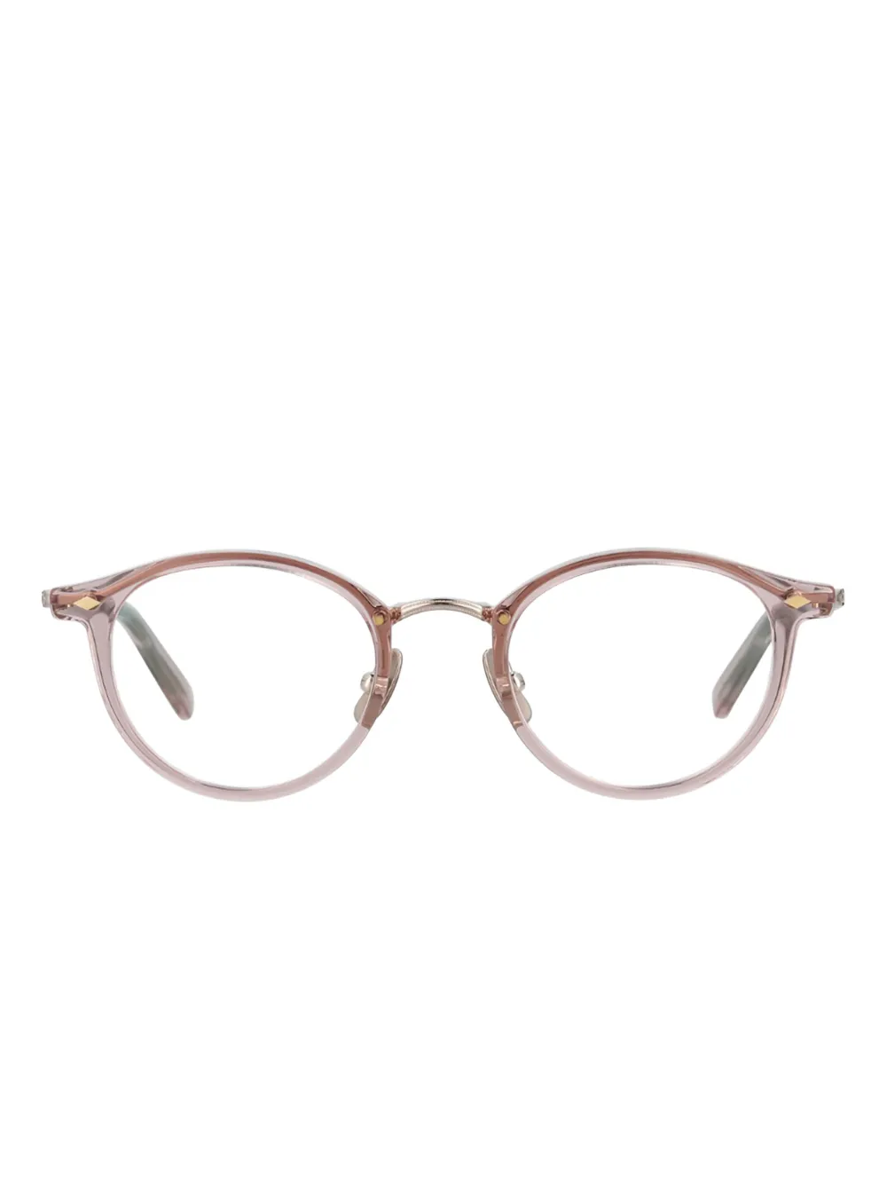 Yellows Plus Selina round-frame glasses | Neutrals | Image 1
