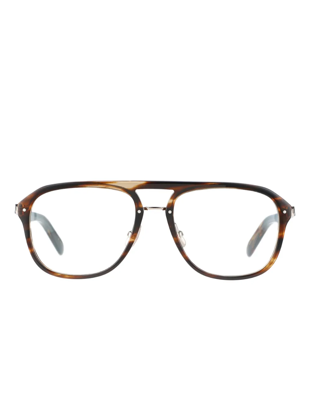Yellows Plus Stan round glasses | Brown | Image 1