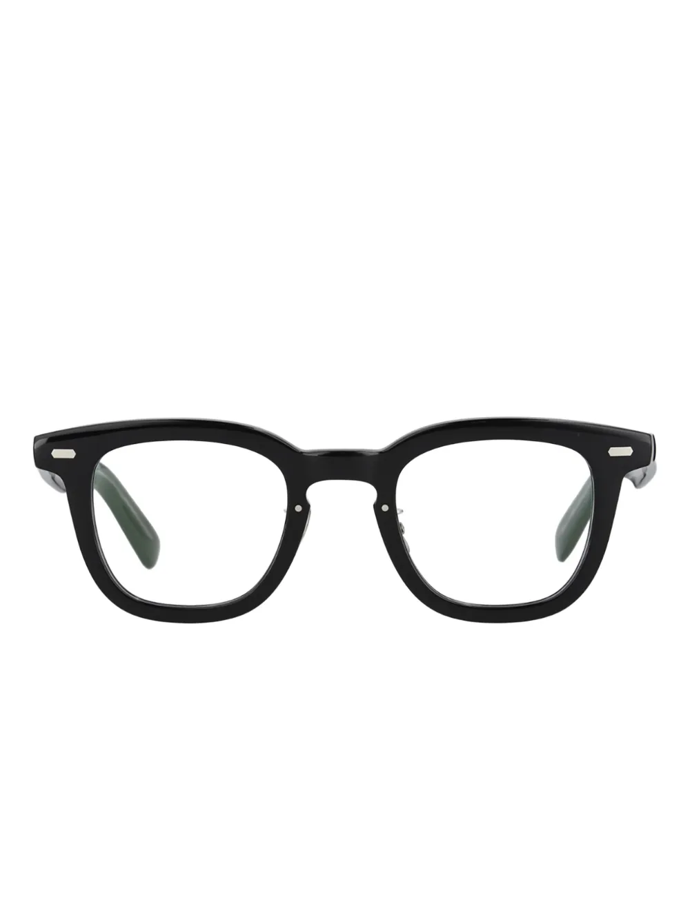 Yellows Plus browline lester glasses | Black | Image 1