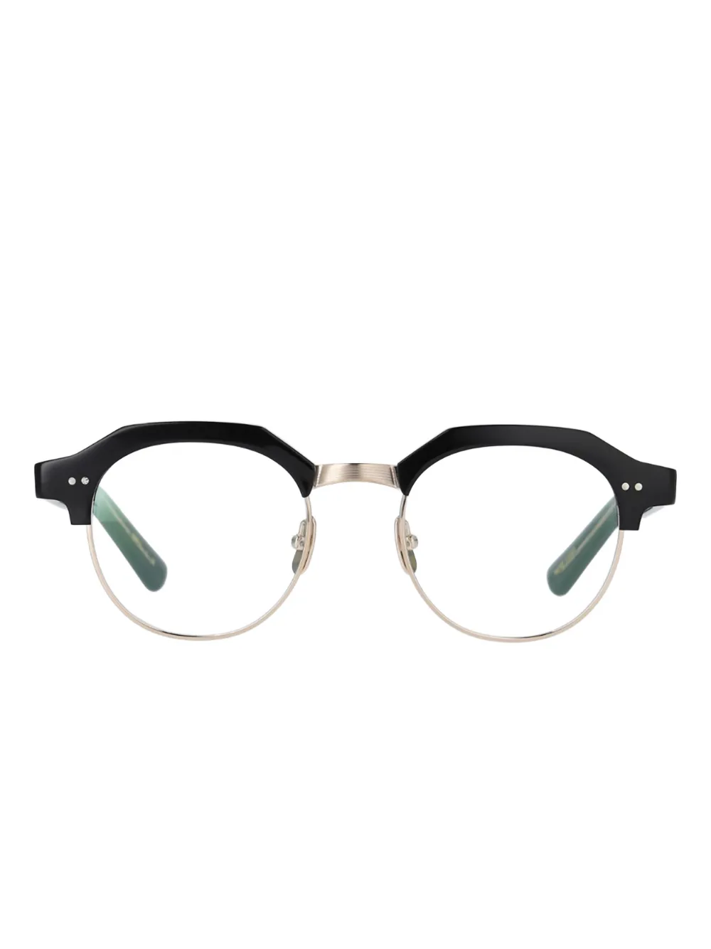 Yellows Plus Russel round glasses | Black | Image 1