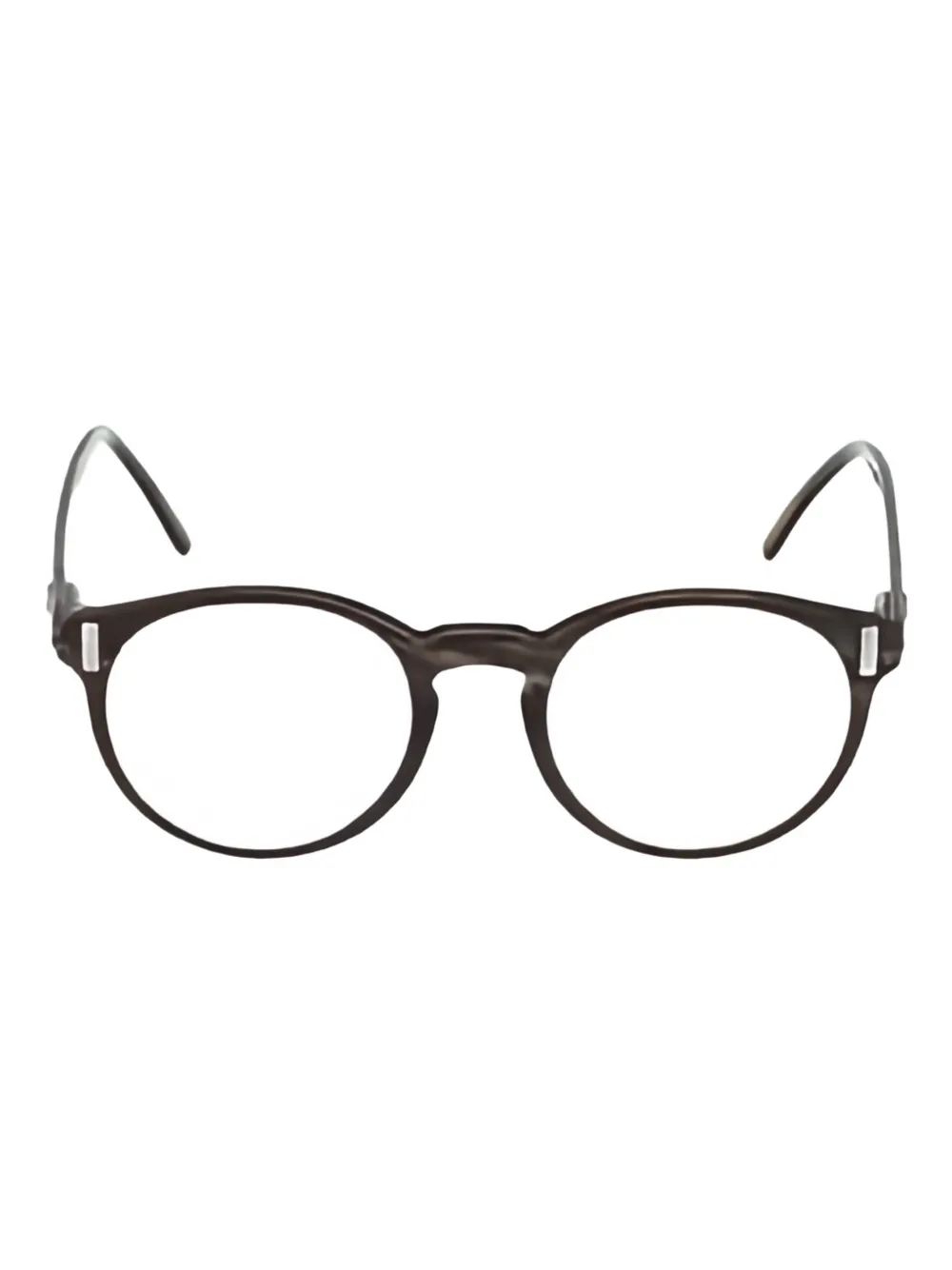 Hoffmann & Rathbone round-frama glasses - Marrone