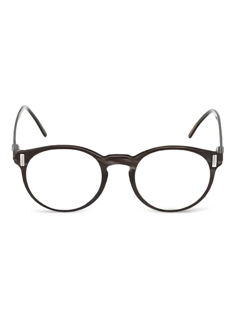 Hoffmann & Rathbone round-frama glasses - Marrone