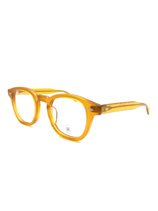 JULIUS TART OPTICAL スクエアメガネフレーム | イエロー | FARFETCH JP