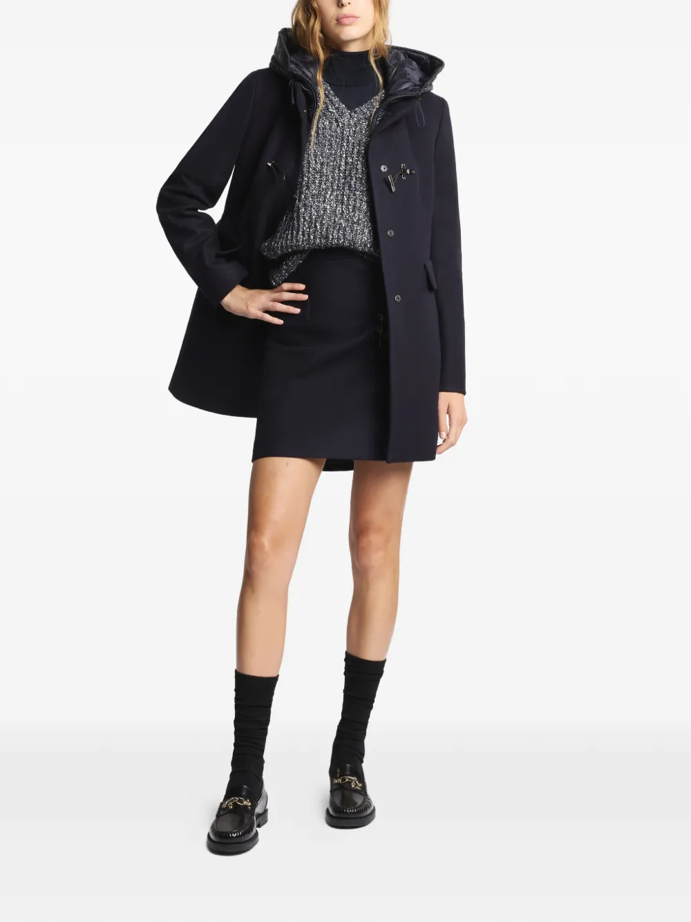  Fay A-line Mini Skirt - Black 