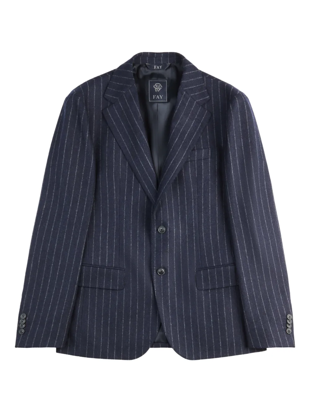 Fay pinstripe two-button blazer | Blue | Image 1