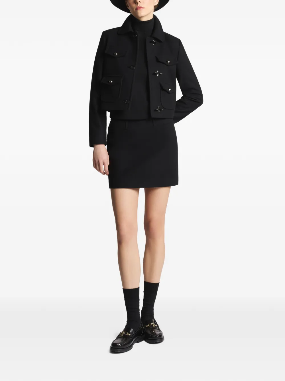  Fay Pockets Mini Skirt - Black 