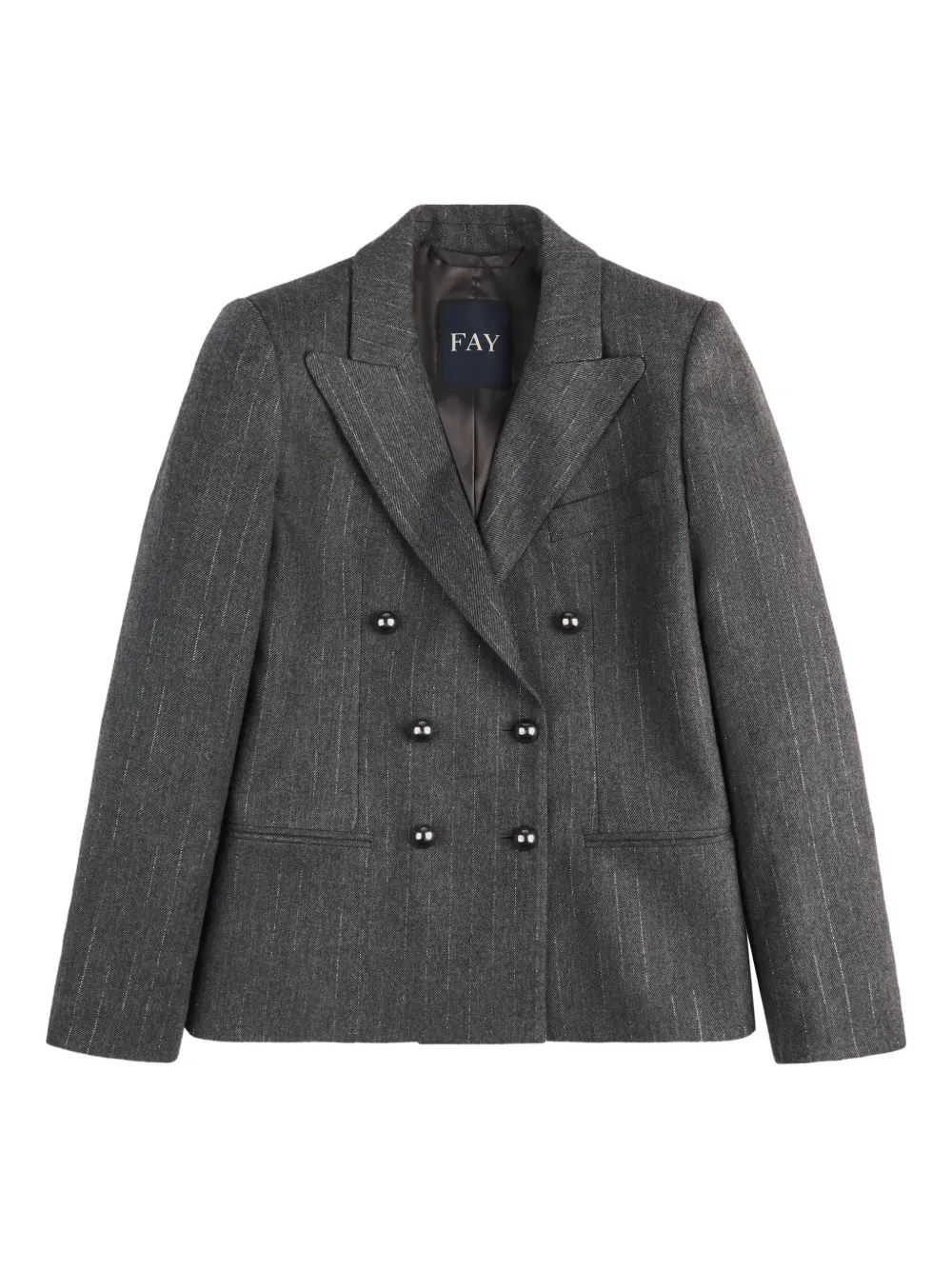 Fay double-breasted pinstripe blazer - Grigio