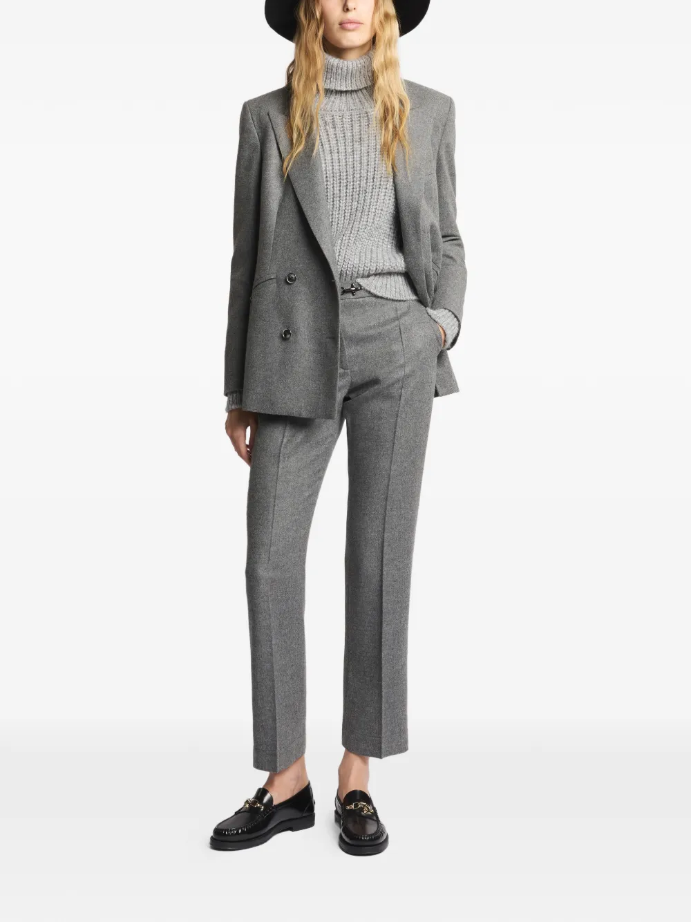 Fay straight chinos - Grijs