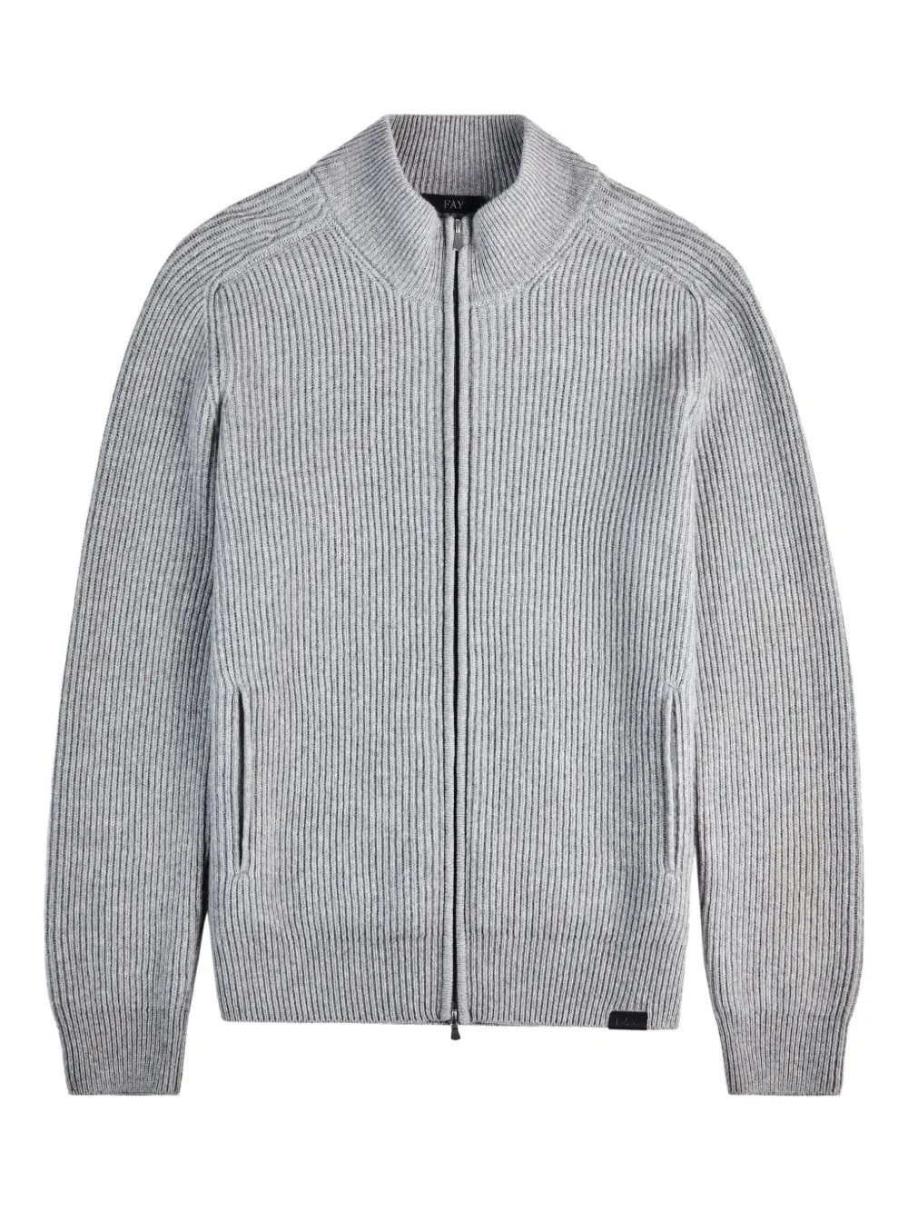 Fay zip ribbed sweater | Grey | Image 1