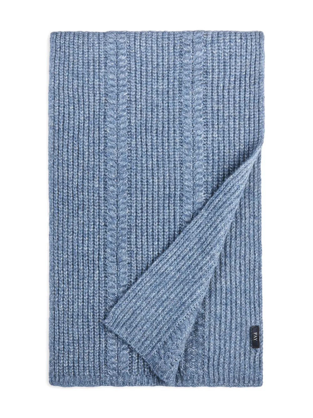 Fay knitted scarf - Blauw