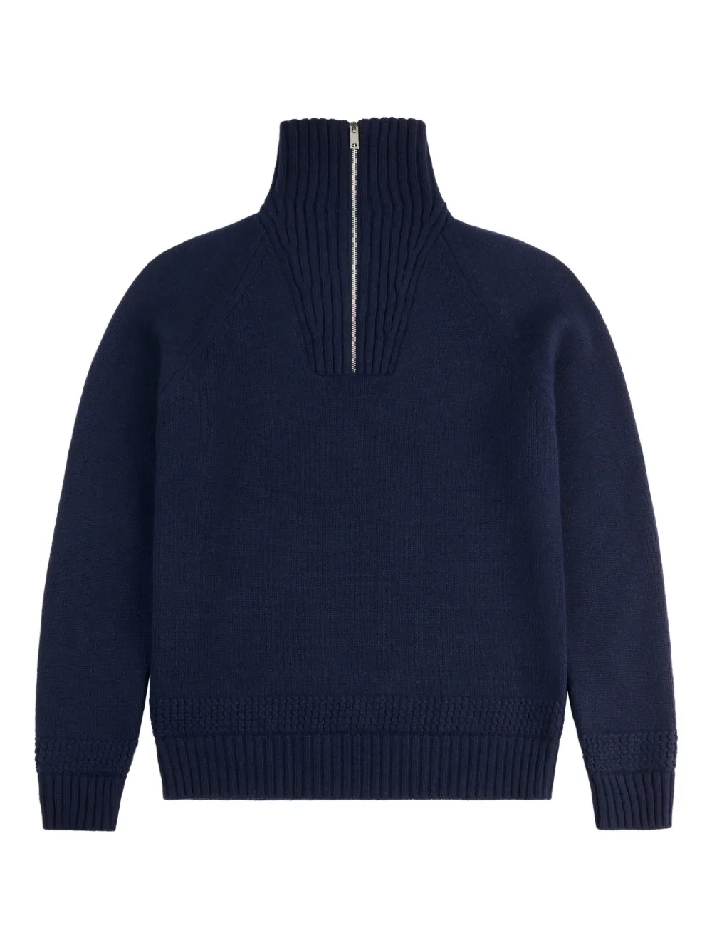 Fay zip ribbed sweater | Blue | Image 1