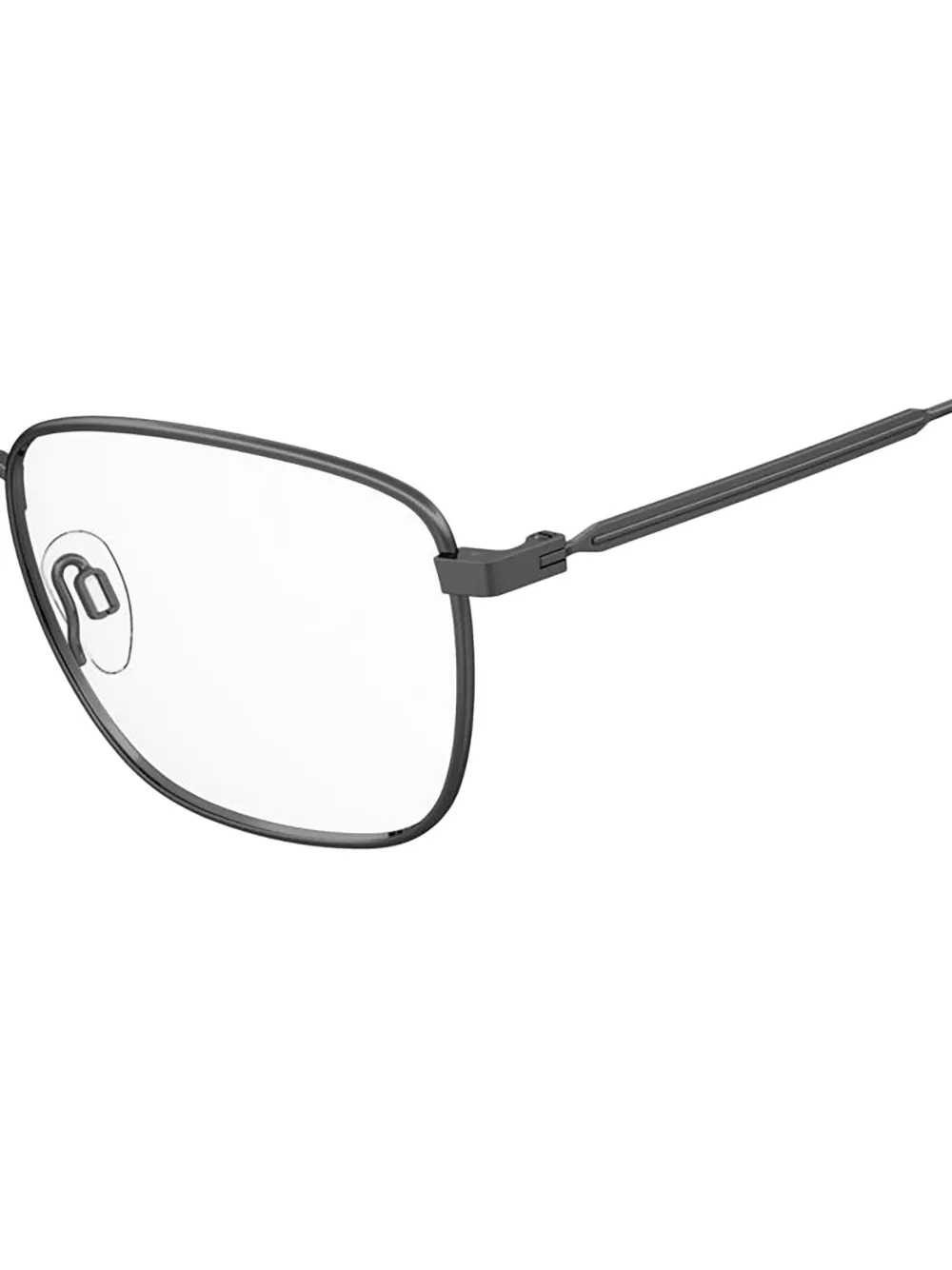  Pierre Cardin Eyewear Rectangle-frame Glasses - Grey 