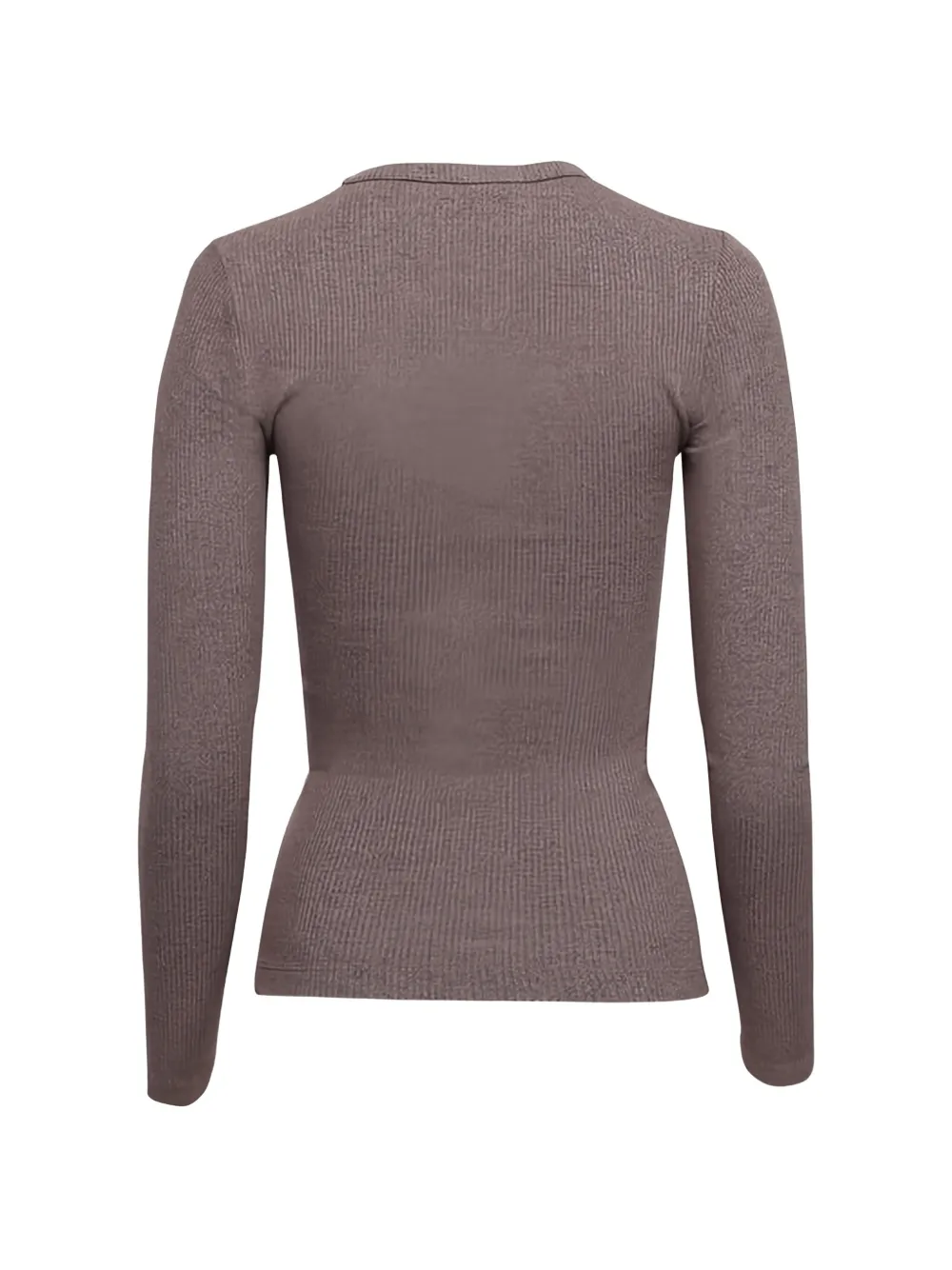  Agolde Delphi Ribbed-knit Top - Neutrals 