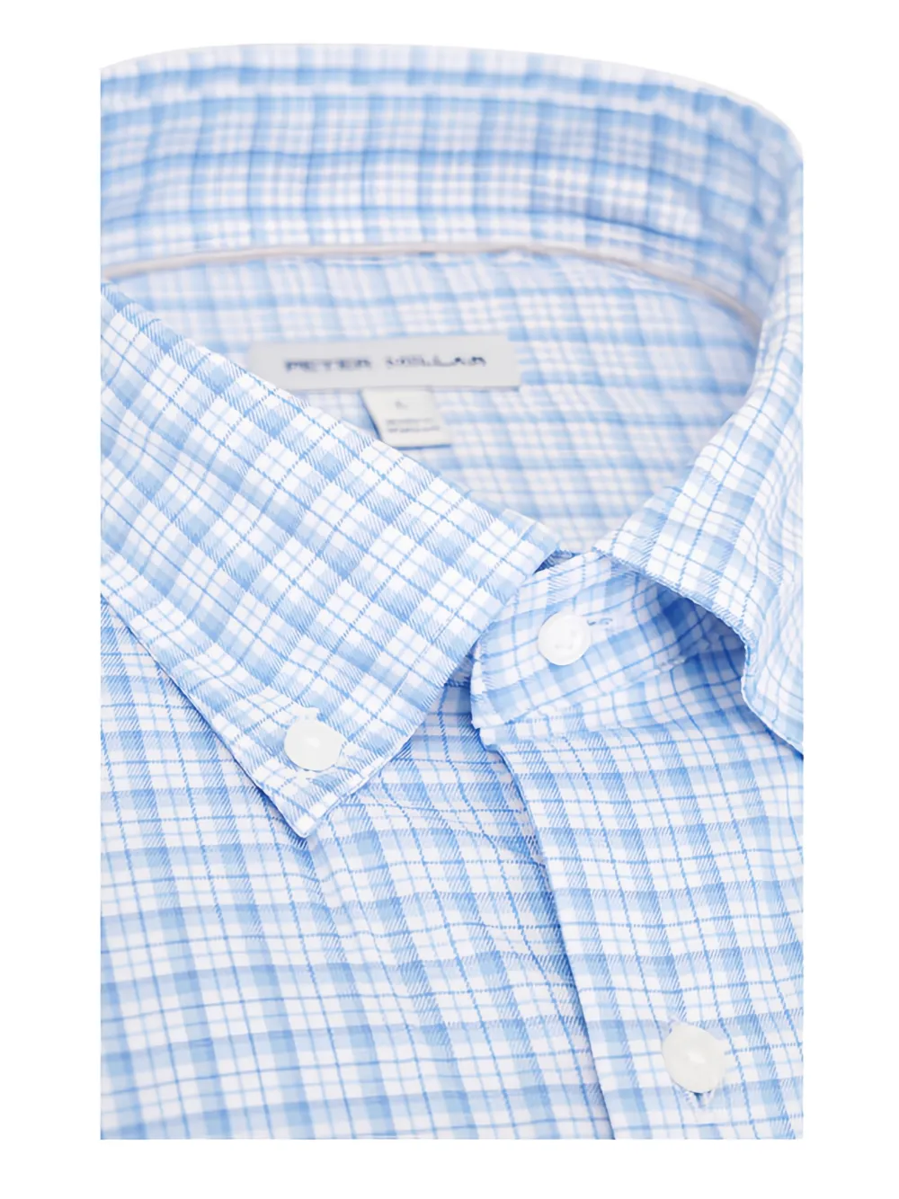 Peter Millar checked shirt - Blauw