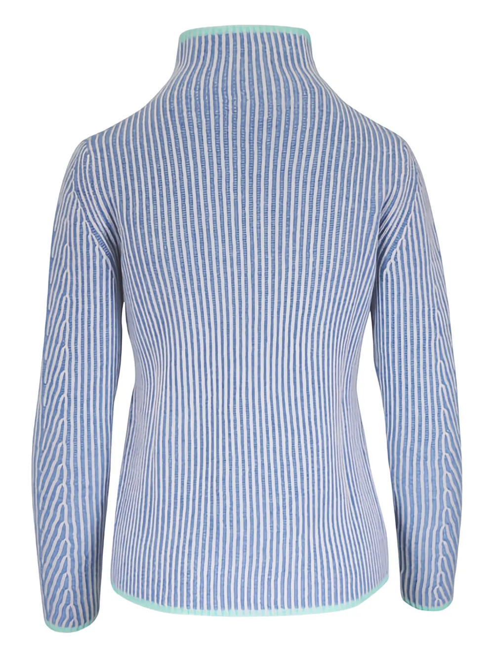  Kinross Cashmere Jersey A Rayas - Azul 
