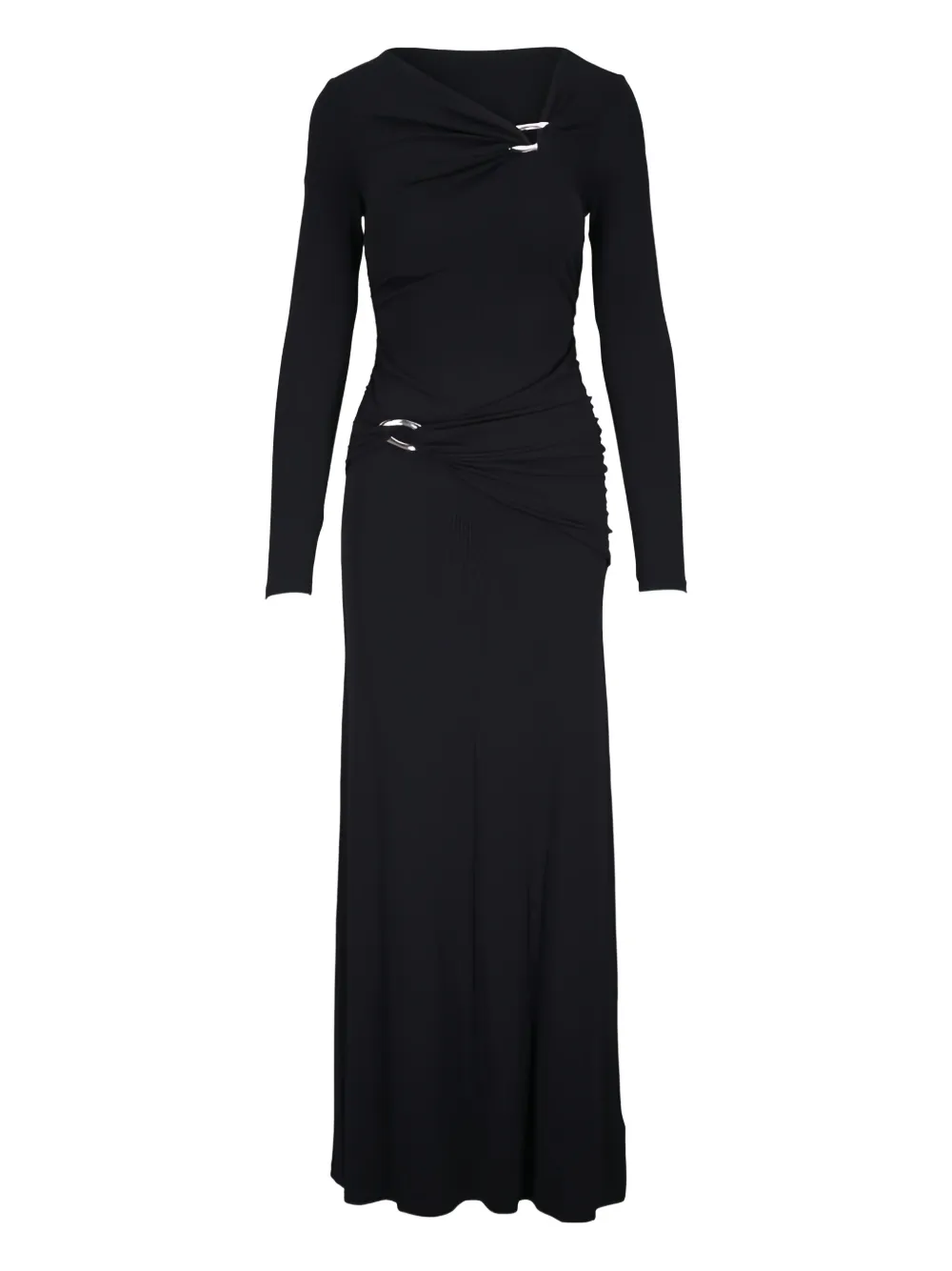 Veronica Beard Viela long-sleeve ruched maxi dress - Black